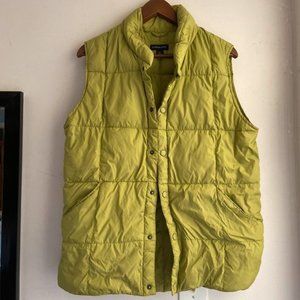Green puffer vest